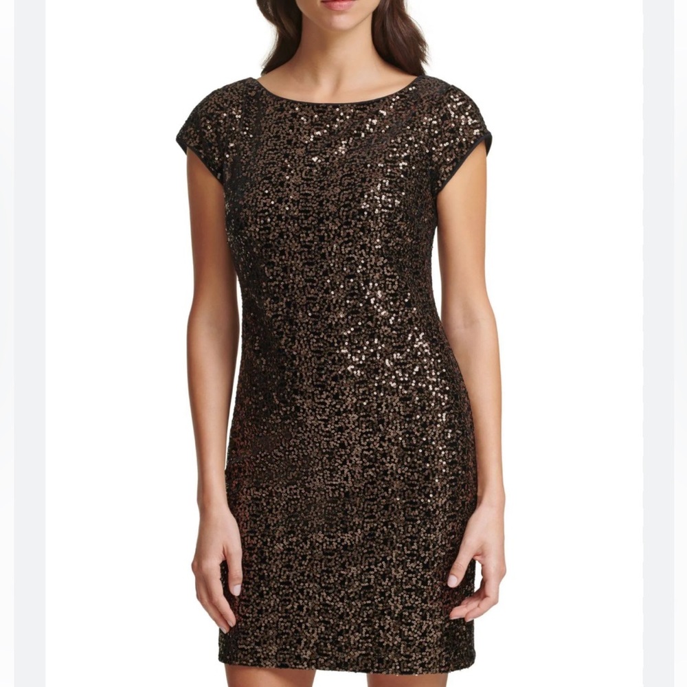 Eliza J sequin dress